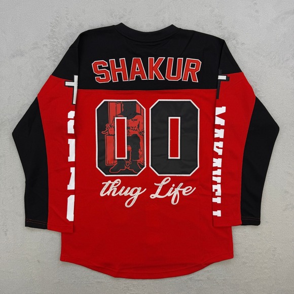 Headgear Classics Jersey Mens Tupac Shakur Death Row Records Hockey Small - Picture 11 of 12